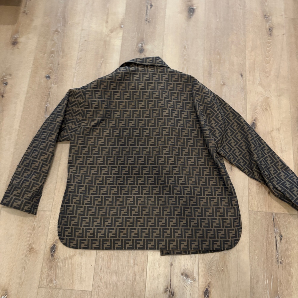 Fendi Go-to FF-jacquard Belted Canvas Jacket - Picture 10 of 10